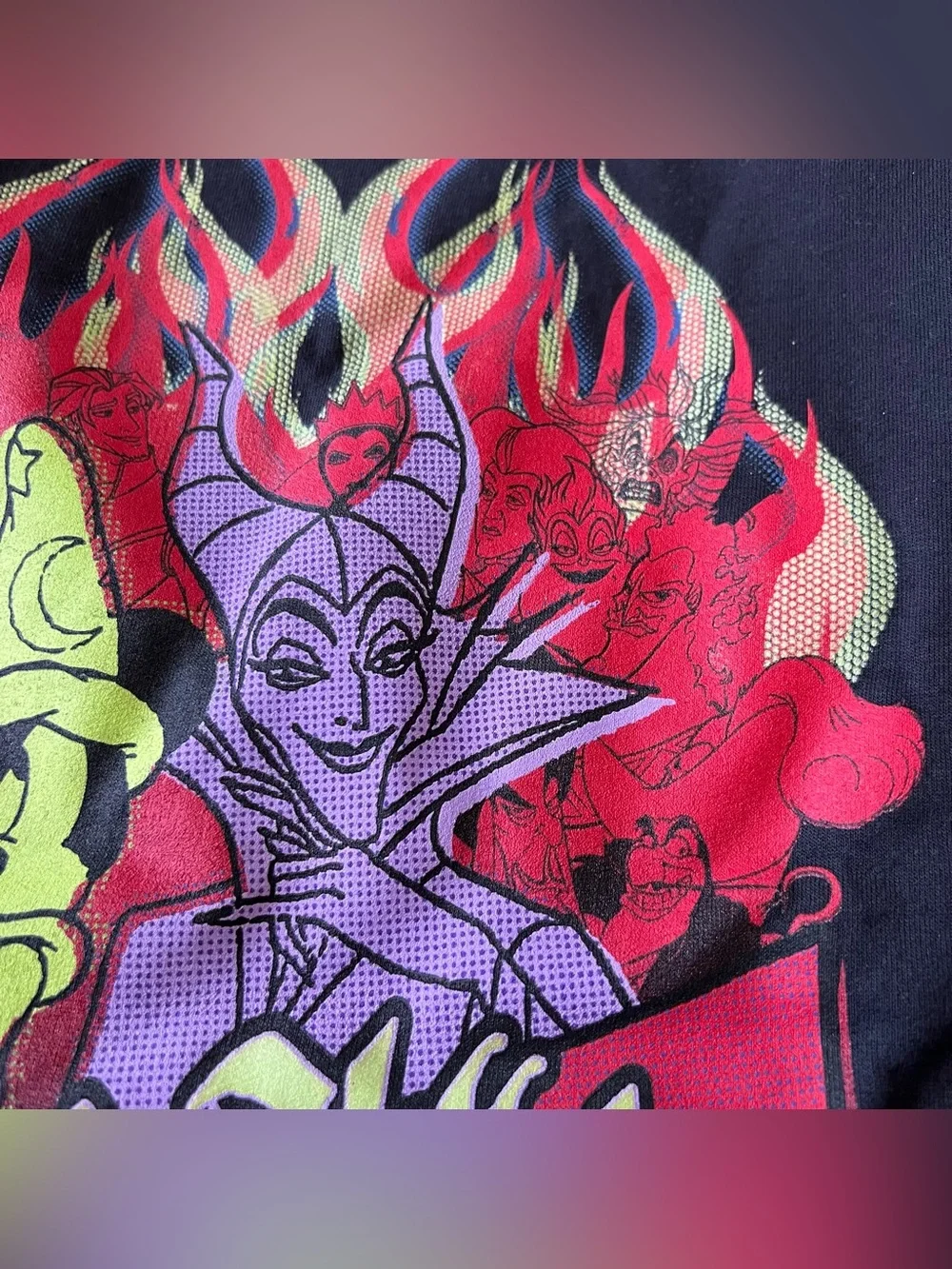 Disneyland Walt Disney World Black Graphic Crewneck Sweatshirt Mickey Villains
